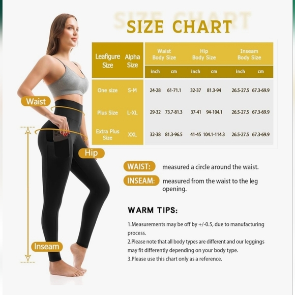 Black High-Waisted Leggings - Picture 3 of 3